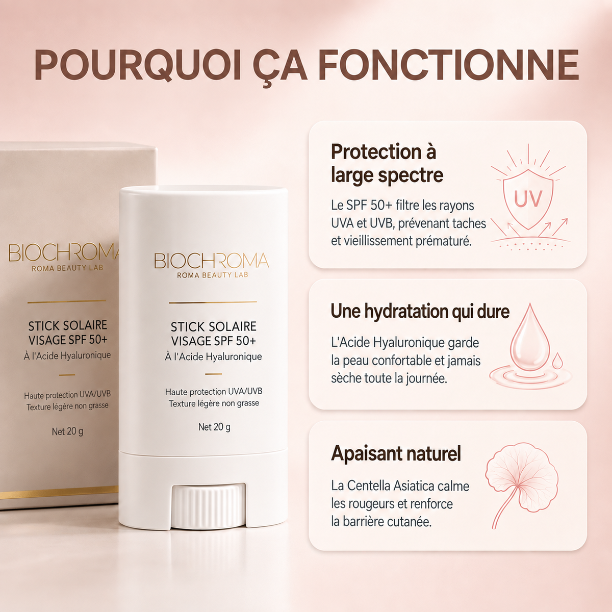 Stick Protecteur SPF 50+ | Skincare 2 en 1