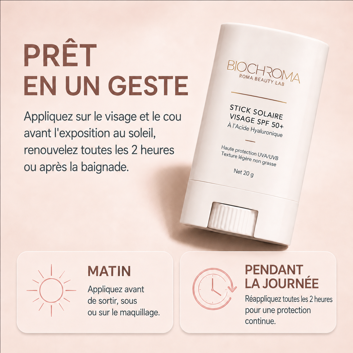 Stick Protecteur SPF 50+ | Skincare 2 en 1